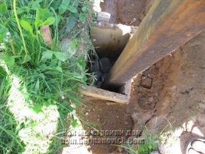 Установка столбов