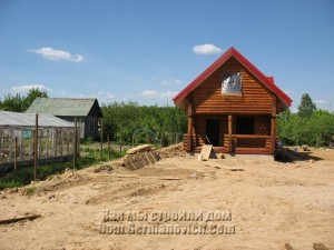 Наши столбы на фоне соседских