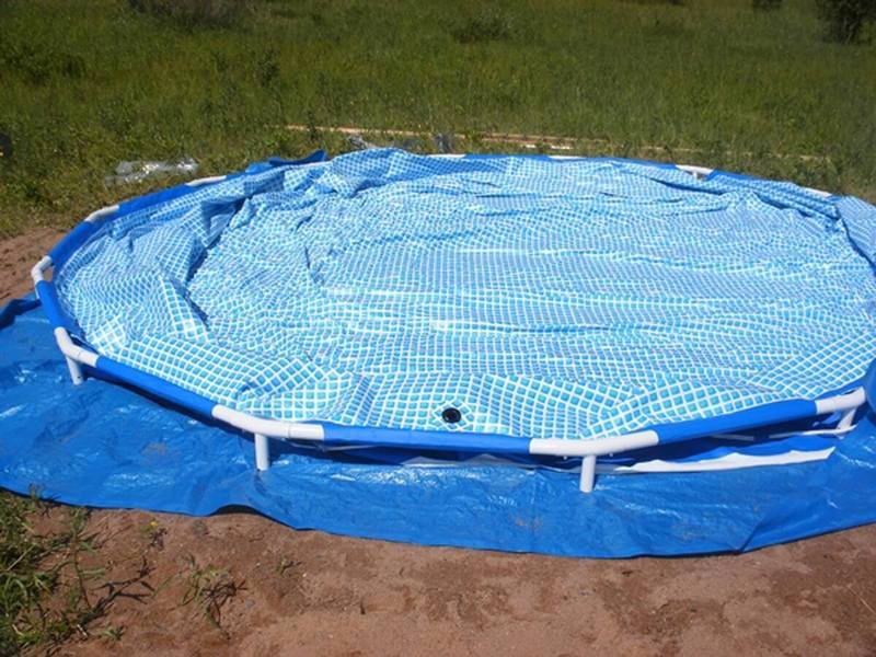 Каркасный бассейн на участке: как приготовить площадку под бассейн