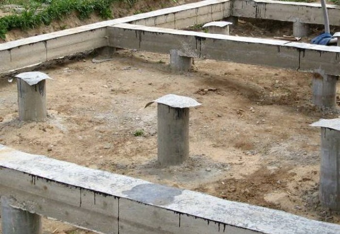 свайный фундамент бетонный