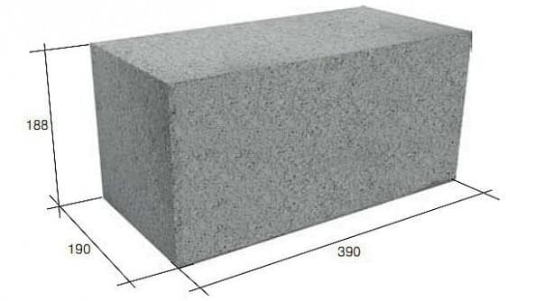 блоки бетонные полнотелые