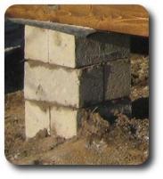 Столбчатый фундамент для легких деревянных строений