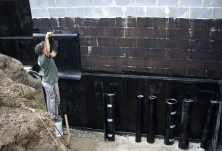 Гидроизоляция вертикальных поверхностей