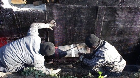 Технология наклеивания рулонных материалов.