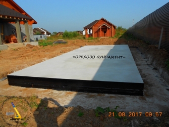 Фундамент монолитная плита
