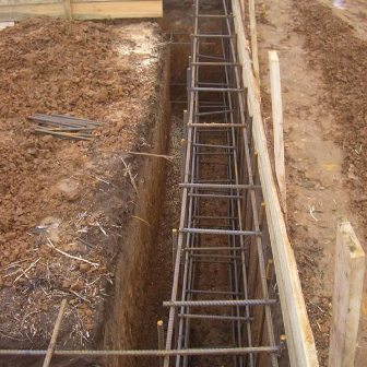 траншея для ленточного фундамента