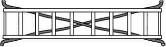 Диагональная проверка горизонтальности углов станины при установке пилорамы.
