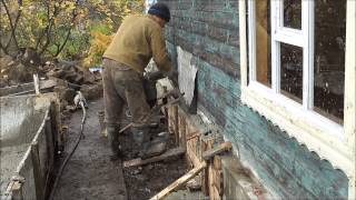 Замена фундамента дома во влагонасыщенном грунте