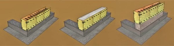 Примерная схема возведения монолитных стен