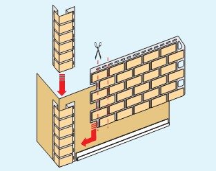 Схема установки компонентов сайдингового покрытия Схема установки компонентов сайдингового покрытия