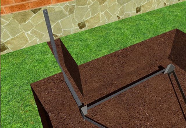 Шина приваривается к контуру и проводится до цоколя здания