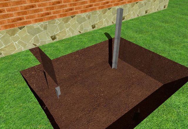 Электроды последовательно забиваются в землю на нужную глубину