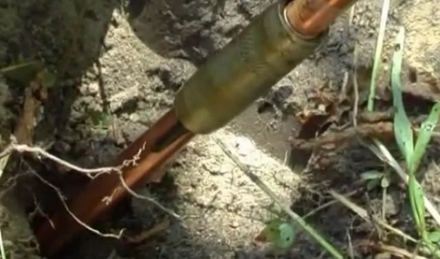 Наращивание электрода по мере забивки в грунт