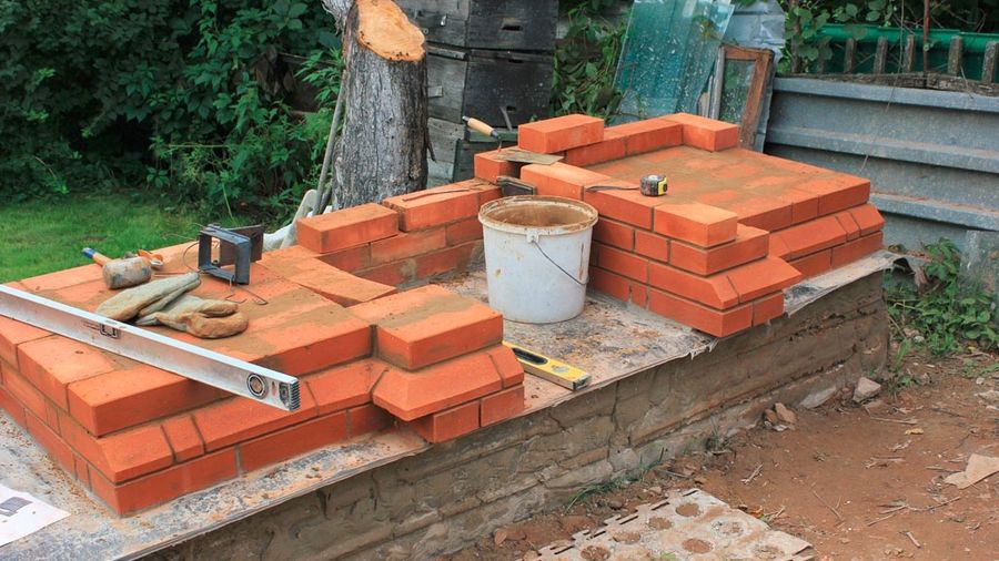 Пример строительства барбекю