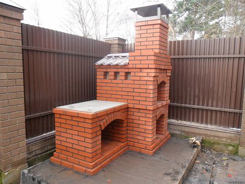 Камин барбекю 