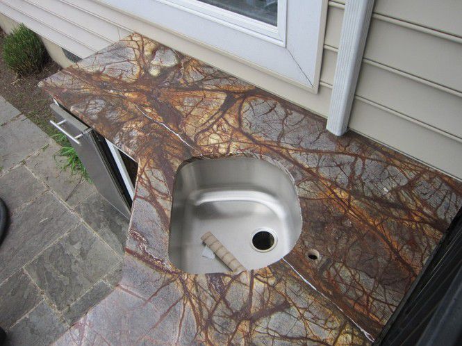 Уличная столешница для барбекю