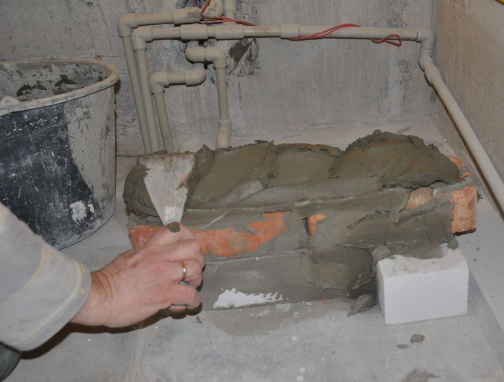 Укладка кирпичей